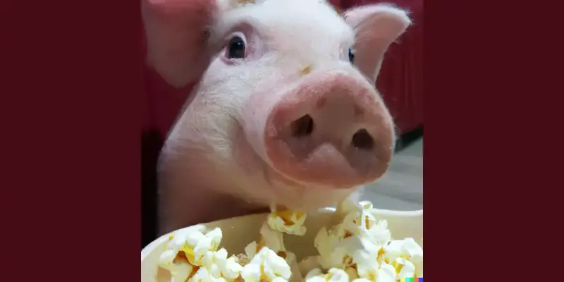 Können Schweine Popcorn essen?