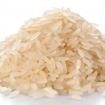 Pile-uncooked-rice-grains-Oryza-sativa